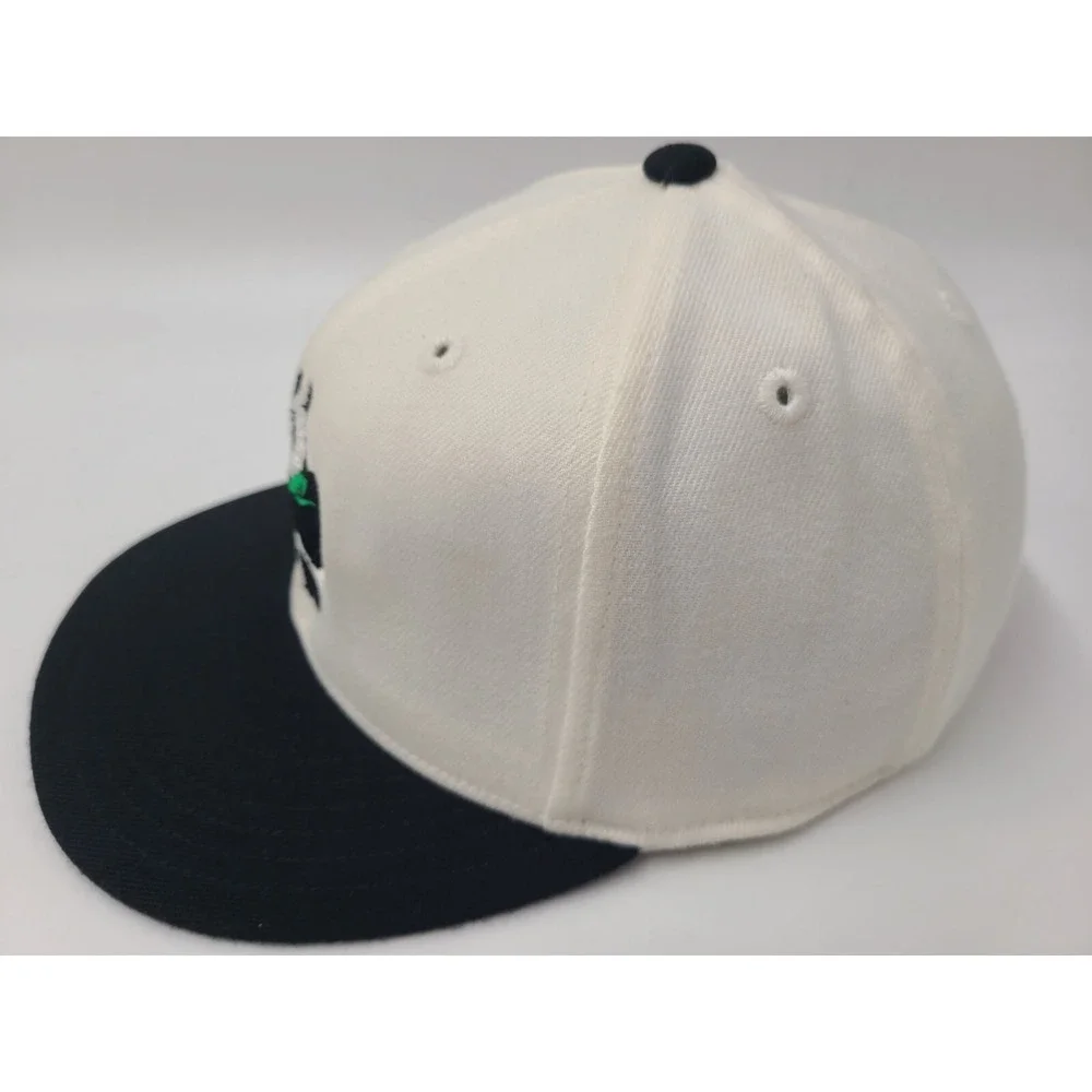 Women Panda‎ Girl Lids Flex Fitted S-M Hat Cap Skate Skateboard Surf White Black